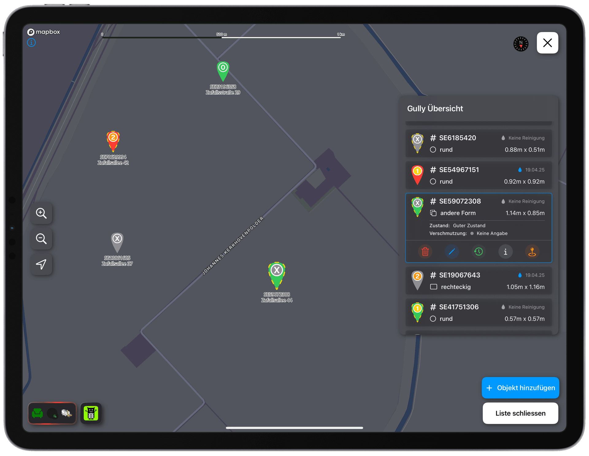 iOS App: Map with details