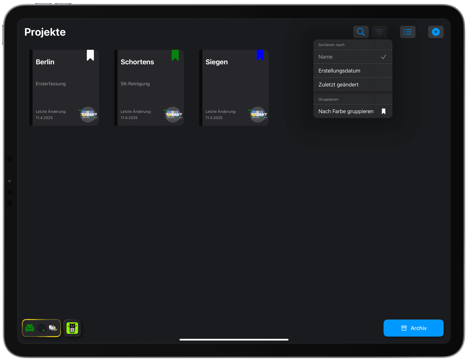 iOS App: Project Management